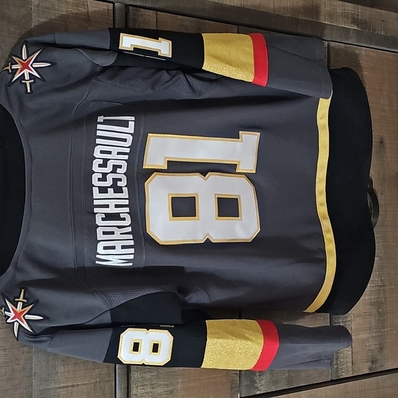 Kids Hockey Jersey - Gray and Gold - Picture 2 of 2